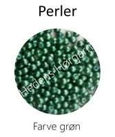 Perler 3 mm farve grøn